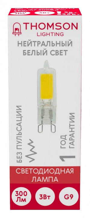 Лампа светодиодная Thomson G9 COB G9 3Вт 4000K TH-B4209