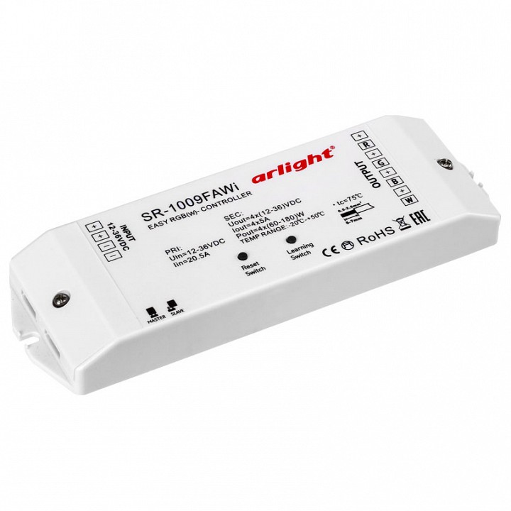 Контроллер-регулятор цвета RGBW Arlight SR-1009 SR-1009FA WiFi (12-36V, 240-720W)