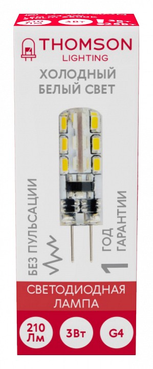 Лампа светодиодная Thomson G4 G4 3Вт 6500K TH-B4225