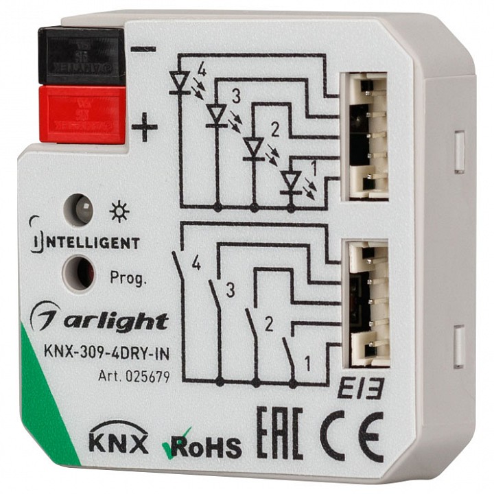 Контроллер штор Arlight Intelligent KNX-309-4DRY-IN (BUS)